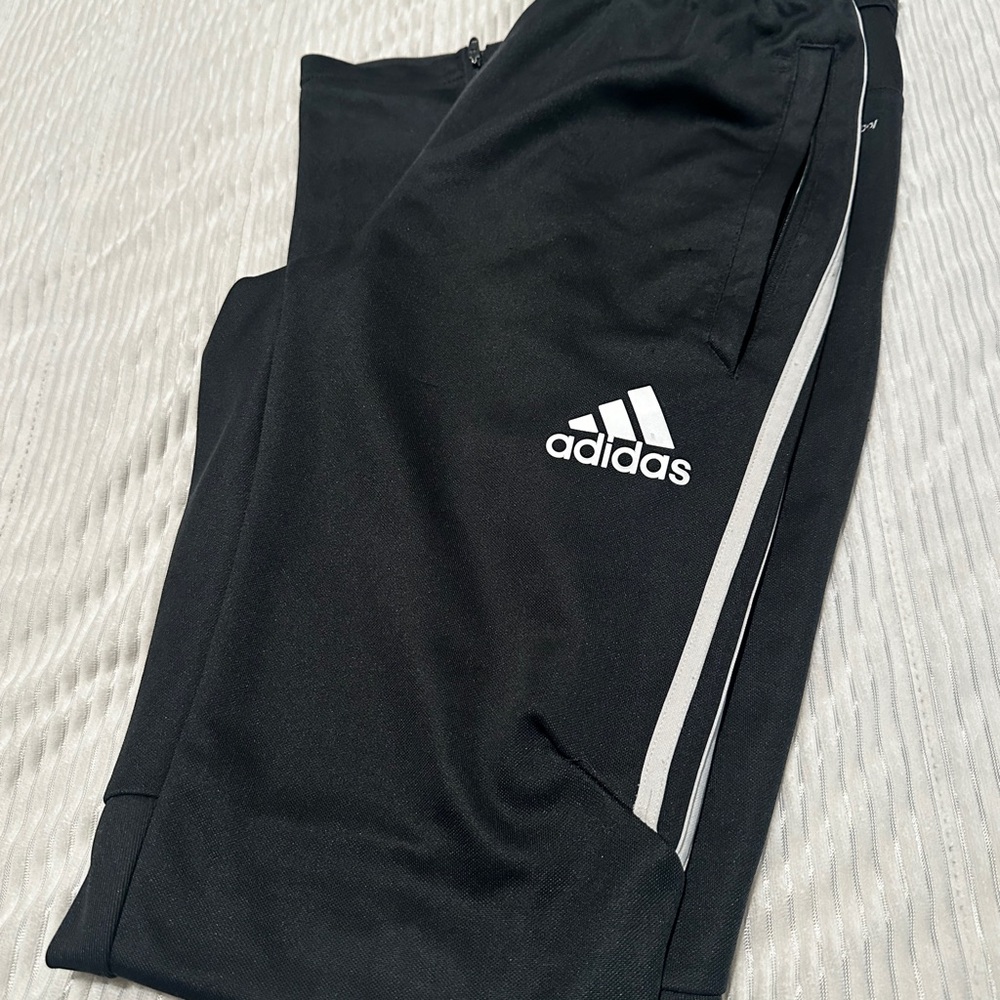 Adidas Gray with White Stripes Pants